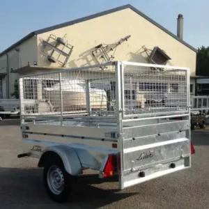 Remorque lider robuste 4 freinée – ptac 750kg – 200 x 134 cm – 1 essieu