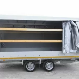 Remorque plateau nu eduard roues dessous – PTAC : 2000 Kg – 2 essieux freinés – 406 x 180 cm