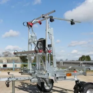 Remorque transversale avec roues pivotantes 360° – YO REMORQUES – CCT4 – charge utile 260 kg